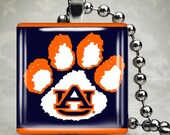 Auburn University Paw Print Pendant