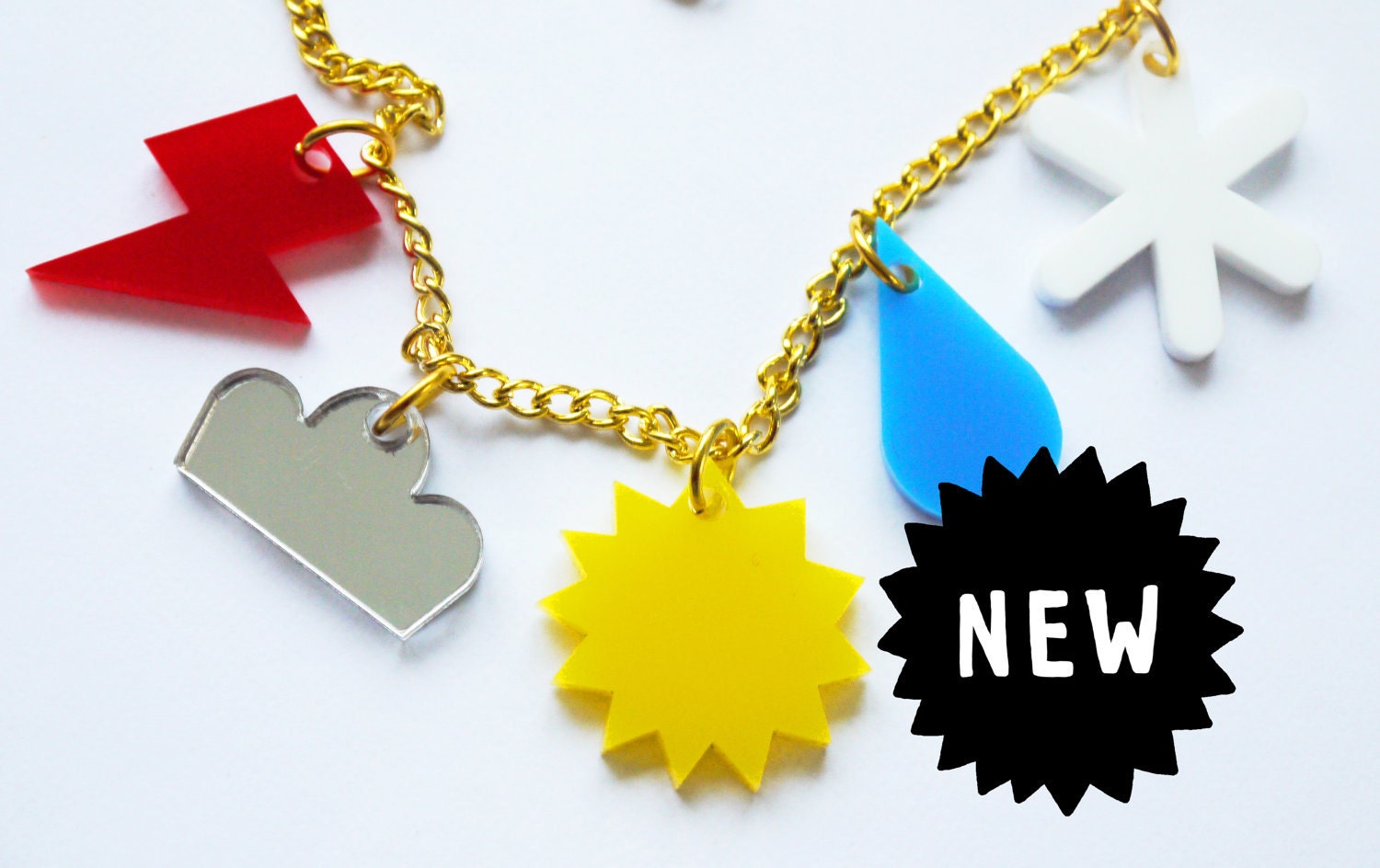 Retro Weather Symbol Necklace