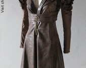 Steampunk Jacket Bolero Leather Gothic - Vest and Bolero - SPECIAL ONLINE PRICE