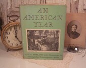 Antique 1946 Book - The American Year - Seasonal, Monthly Illustrations and Journal - Country Wisdom