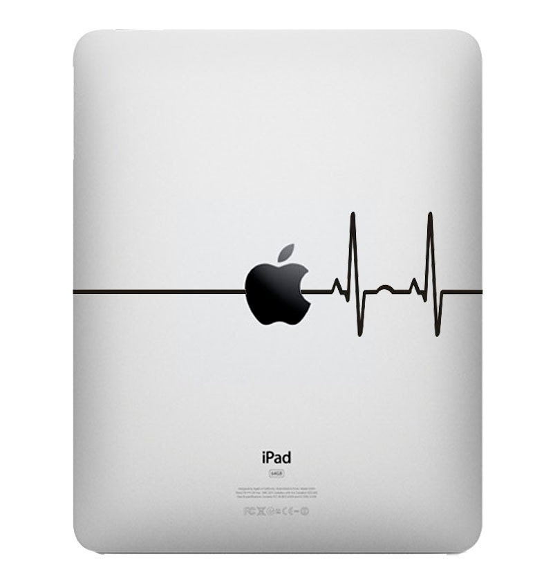 SALE IPad  Heart Beat Line Apple - Stickers Macbook ,Laptop ,IPad Love Decals- Buy 2 get 1 Free