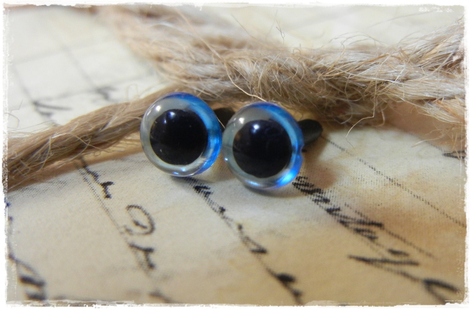 6mm New Blue  Safety Animal Eye for Plush Stuffed Animals 10 Pieces
