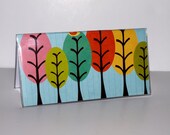 Checkbook Cover - Lollipop Trees