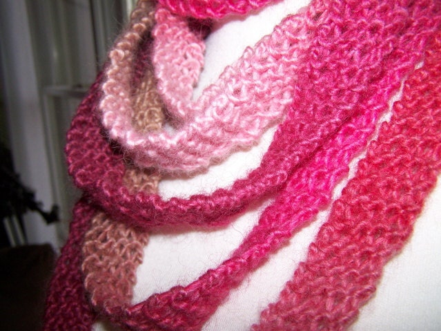 Bright Pink Skinny Scarf