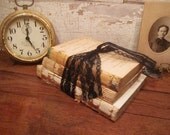 Antique Tattered Book Stack - Salvaged Books - Mantle or Coffee Table Display - Schoolhouse Collection