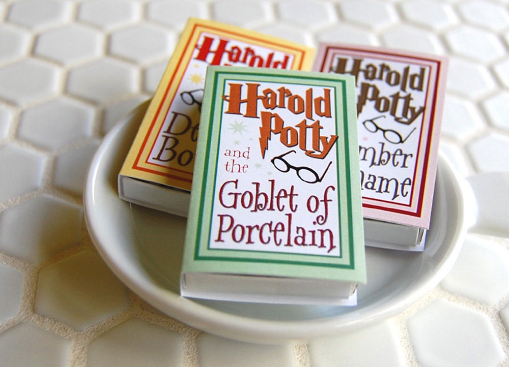 Matchbox gag gift parody match box -- Harold Potty Lites