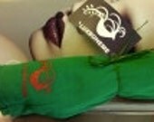 Luxboheme logo Everyday Cotton SCARF Kelly GREEN All Seasons Unisex Belt Gift luxboheme