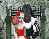 Fairytale Art Print Beauty & The  Beast  - FREE Shipping