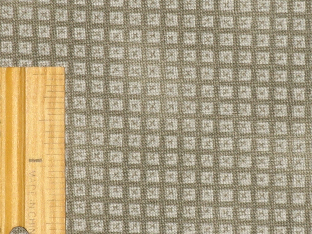 Henry Glass & Co.  - Quilting Sewing Crafting Cotton Fabric - Tiny Squares - Bluish-gray green
