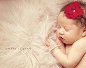 Red Petals Flower Headband - Photography Prop