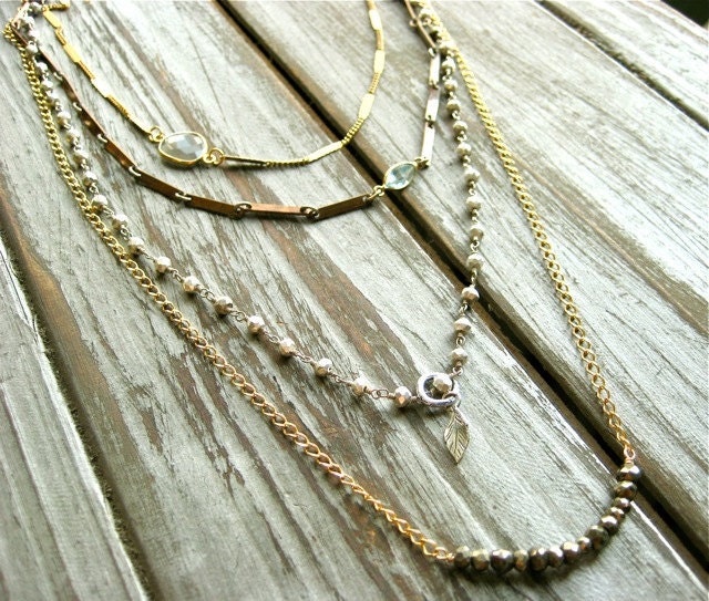 In the Morning Four Strand Necklace