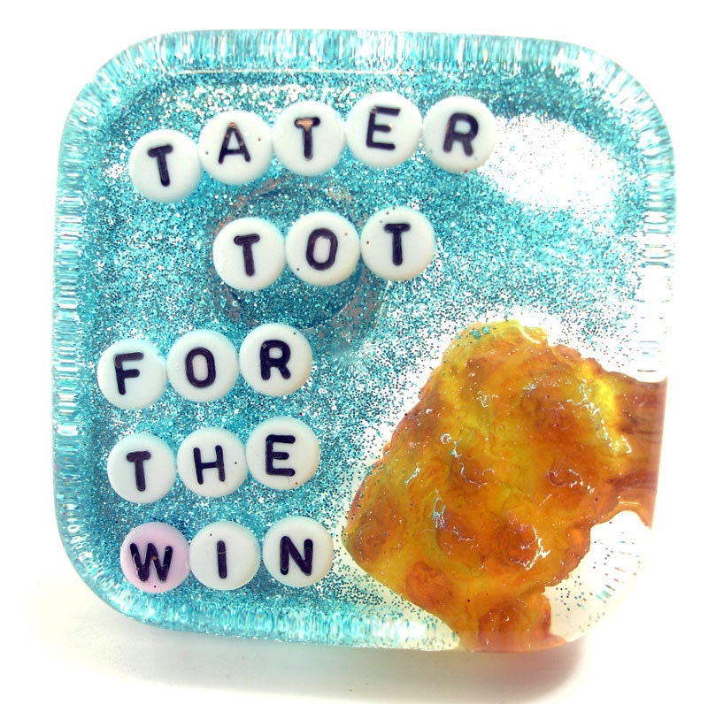 Funny Art for the Bathroom: Tater Tot for the Win