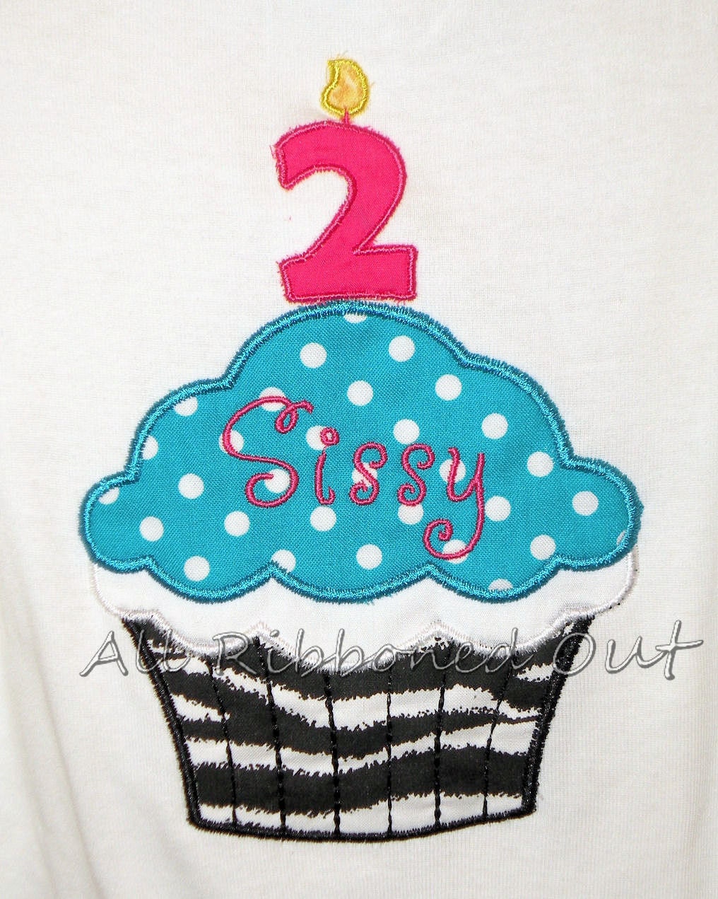 Custom Birthday Cupcake onsie/shirt