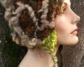 Old Joy- freeform crochet hat OOAK