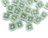 10pc sage green tiny flatback cabochons for gluing to earrings and charms, 7mm