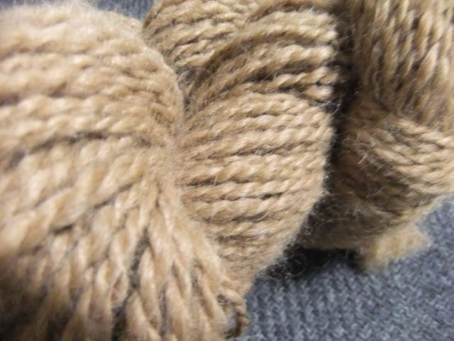 Hand spun Alpaca Yarn Medium Fawn