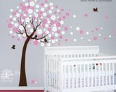 SALE - Cherry tree decals, Cherry tree stickers for nursery,tree wall decals,tree stickers