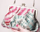 Multicolor circles- Ambrosia handbag with chain strap and internal pockets
