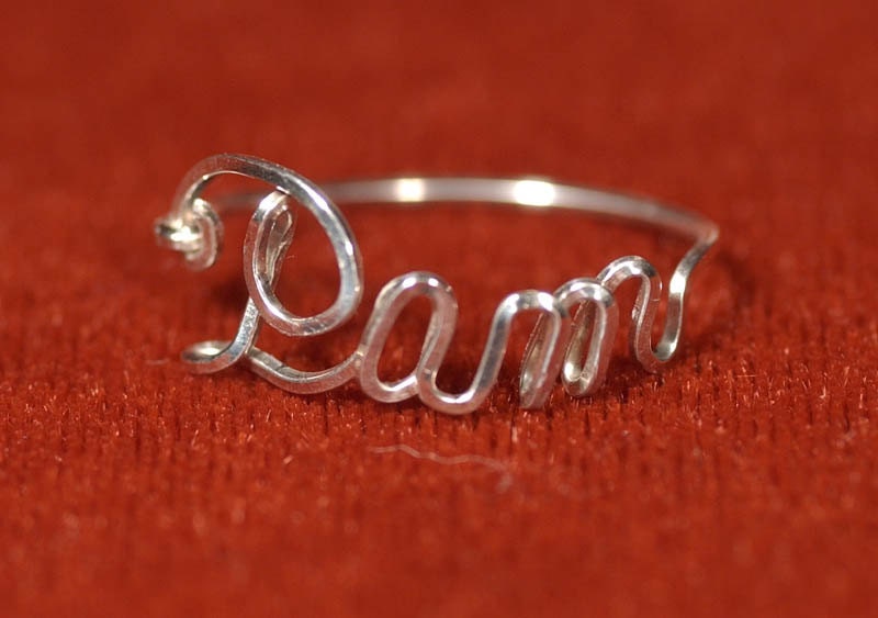 Name Ring in Sterling Silver