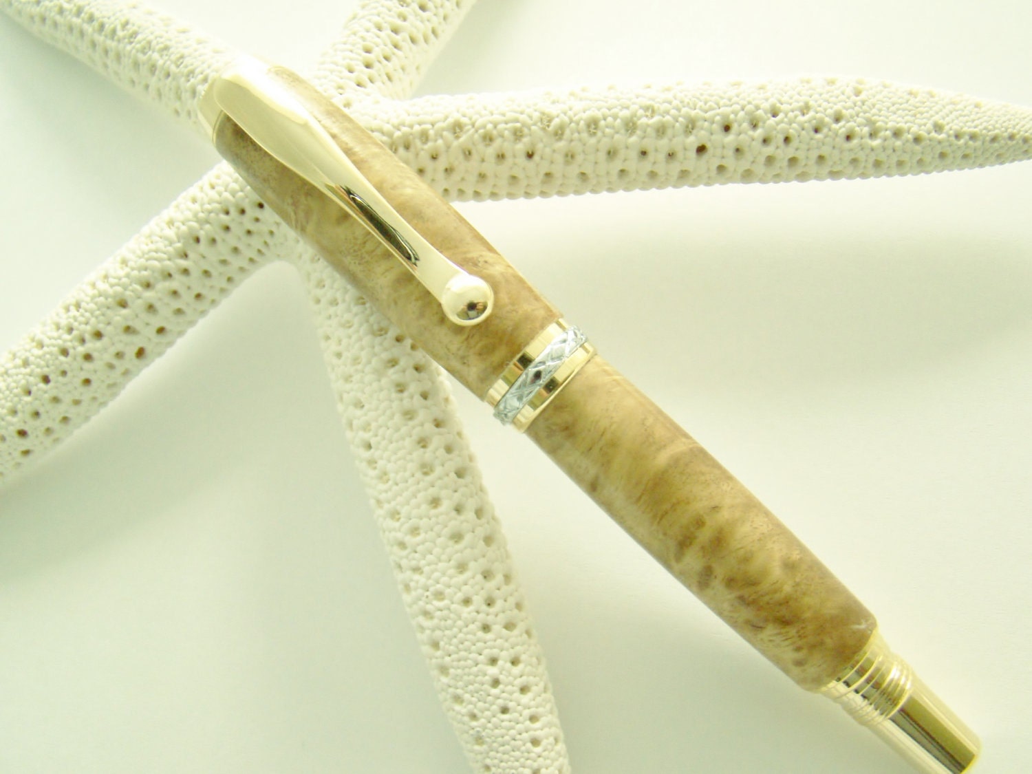 Handcrafted Tasmanian EucalyptusTriton Rollerball Wooden Ink Pen Free Shipping