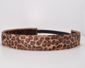 Band-It Headband....Leopard Print.  Will stay put and not slip.