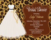Bridal Shower Invitation Bride Dress Shower Invitation Wedding Dress Shower Invitation Printable
