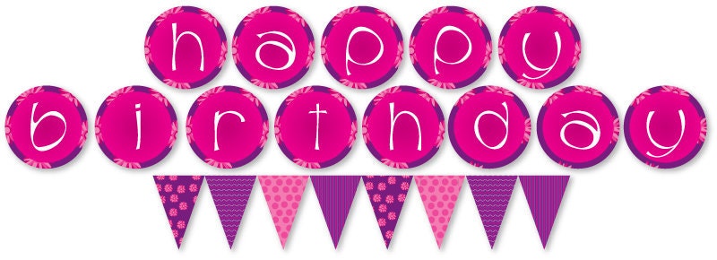 Girl Pool Party Birthday Banner