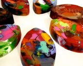 Recycled Crayons - Jumbo Football Rainbow Crayons (Set of 3 Recycled Crayons)