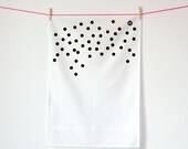 Dot dot dot / Organic cotton tea towel / Screen printed