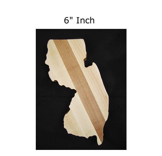 6" inch New Jersey Cheese board or Bar Board