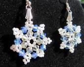 Swarovski Crystal Snowflake Earrings