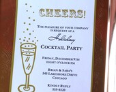 Printable Cocktail Party Invitation Champagne Gold Il_170x135