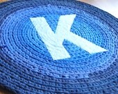 Monogram K Rag Rug