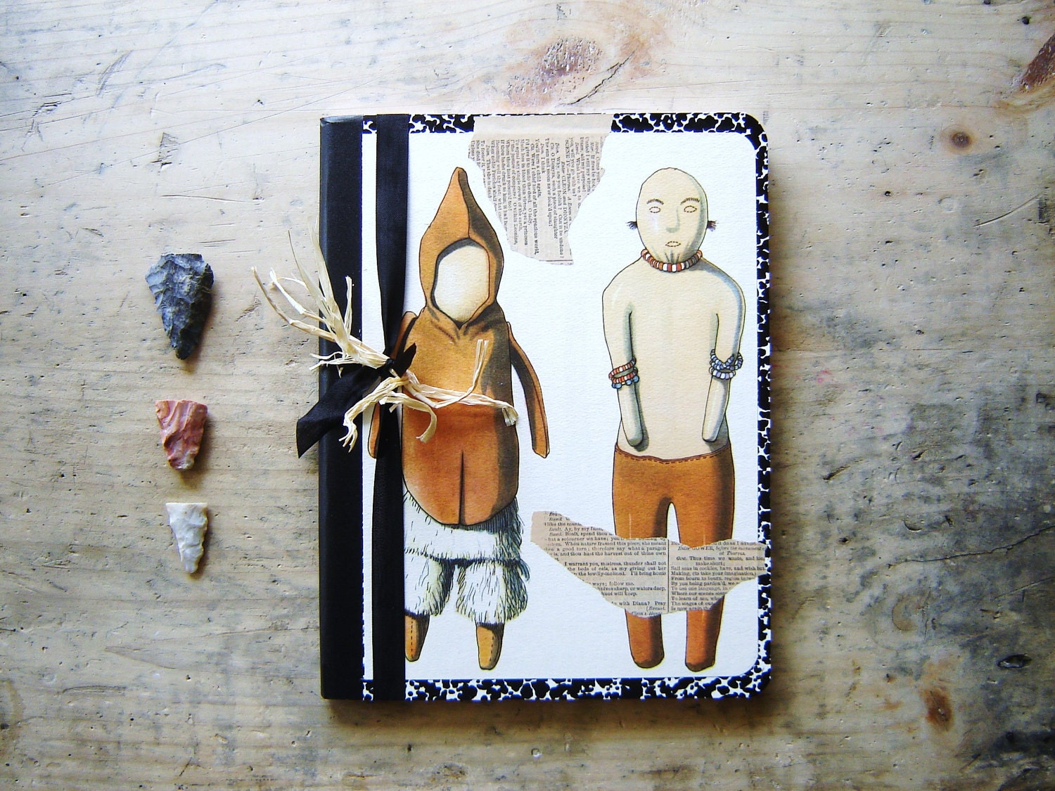 Vintage Tribal Journal And Arrowhead - VintageScraps Vintage Tribal Journal And Arrowhead - VintageScraps