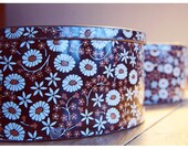 SALE - 15 percent OFF Danish original retro tin boxes from IRA of Denmark, with flower motif a set of three. Beautiful home decor.