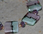 Spiral Glass Beaded Bracelet