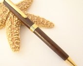 Handcrafted Curly Jarrah in Trimline Wooden Ink Pen Free Shipping
