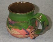 Original Hand Made Stoneware Coffee Mug 15 oz SHIPS USPS PRIORITY Tomorrow