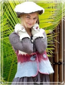 Cuffs for a warm and great look - OOAK - cosy Cuffs - Christmas is coming