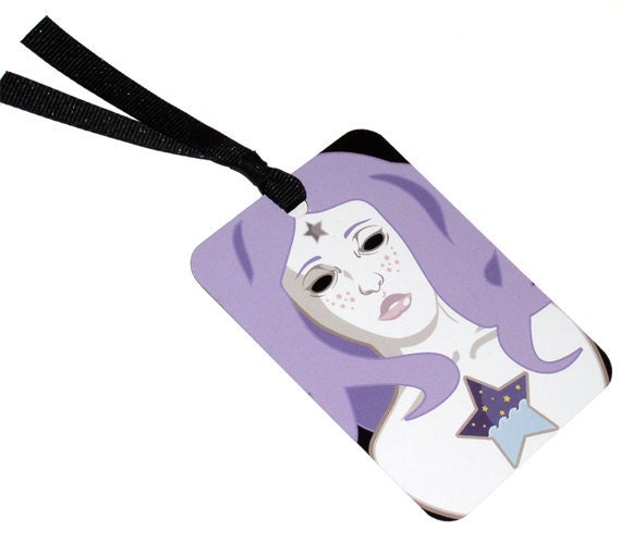 Art Bookmark - Handmade Bookmark - Fantasy Art Bookmark - Vector Art - Star Girl