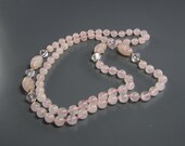 Crystal Glass Necklace Ballet Pink