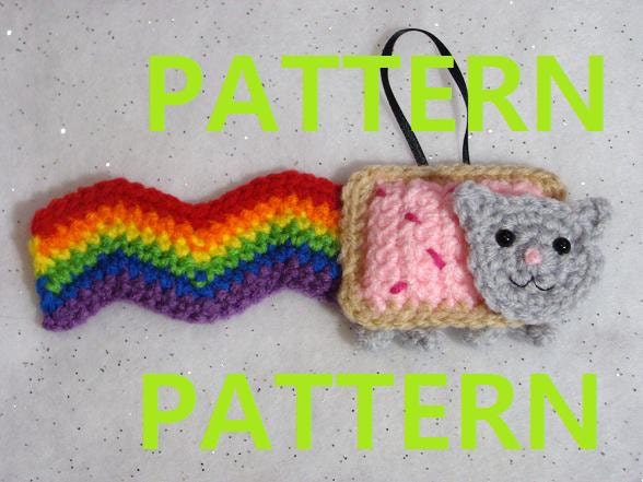 CROCHET PATTERN - Nyan Cat Ornament