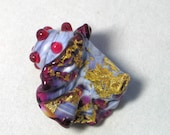 Peacock Bird Lampwork Glass Bead