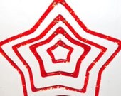 Red Glass Star Mobile