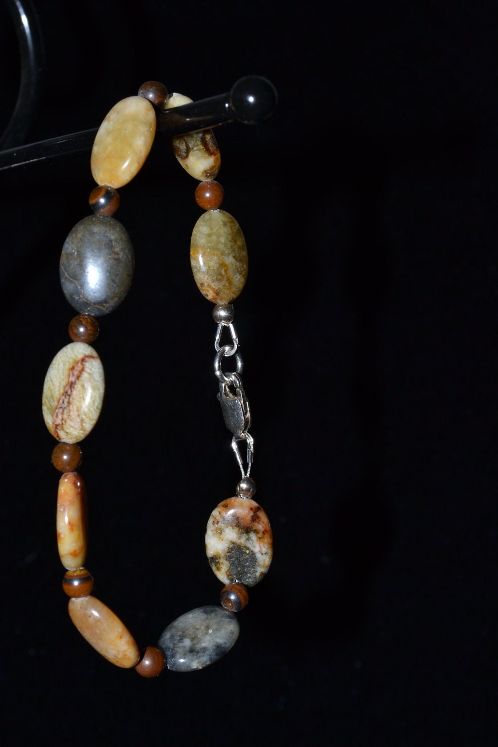 0138 Yellow Flower Jade Bracelet