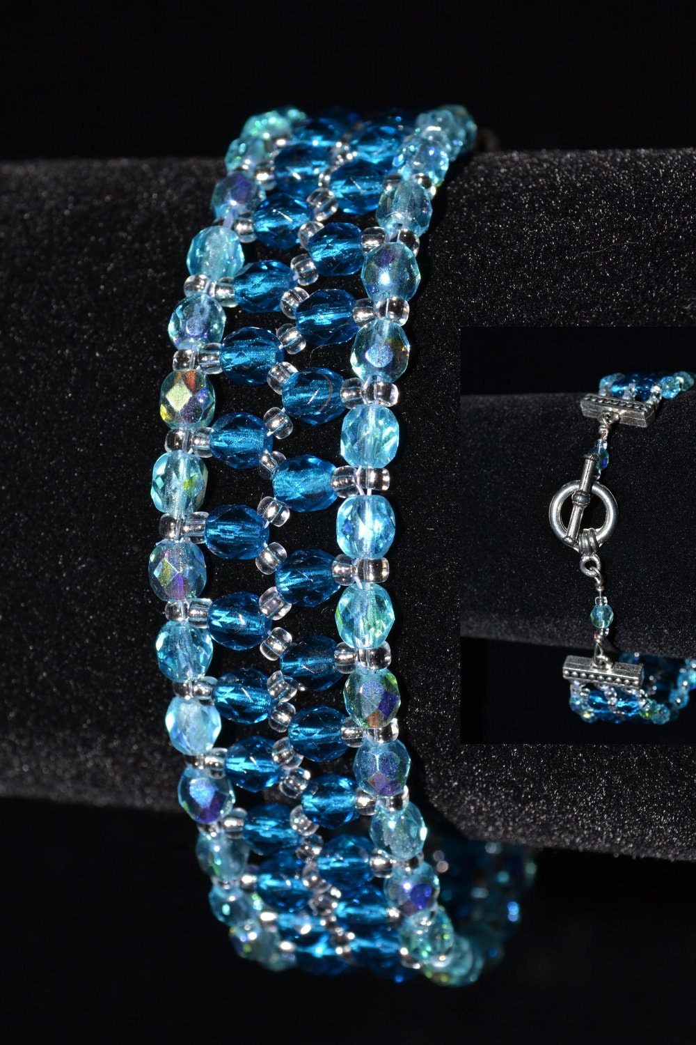 0101 Fire Polished Beaded Bracelent