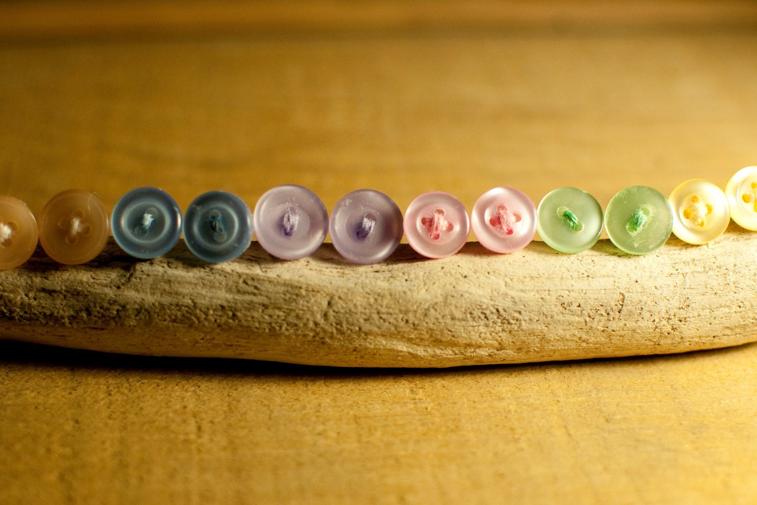 Pastel Button Earring Studs