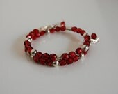 Nursing Breastfeeding Baby Feeding Reminder Bracelet color Red, Smoke or Black and Clear SALE