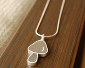 Silver Resin Mushroom Necklace - Farmer's Market Series