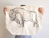 Buffalo Illustration Print Tote